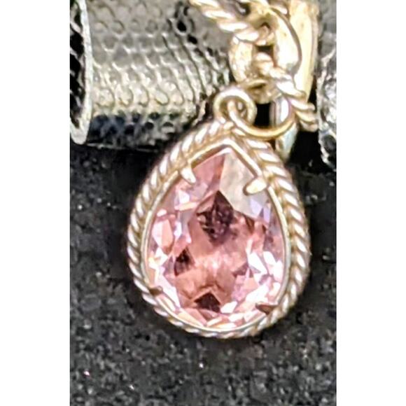 Brighton 2014 Power of Pink Breast Cancer Silver Ribbon Crystal Bracelet - Picture 4 of 5